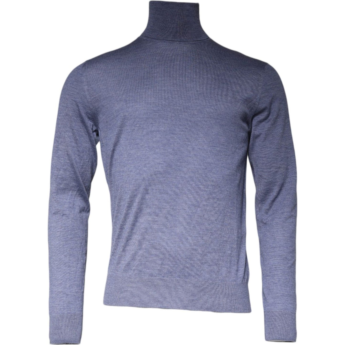 Dolce & Gabbana Purple Blue Long Sleeve Turtleneck Pullover Sweater Dolce & Gabbana Slate Gray