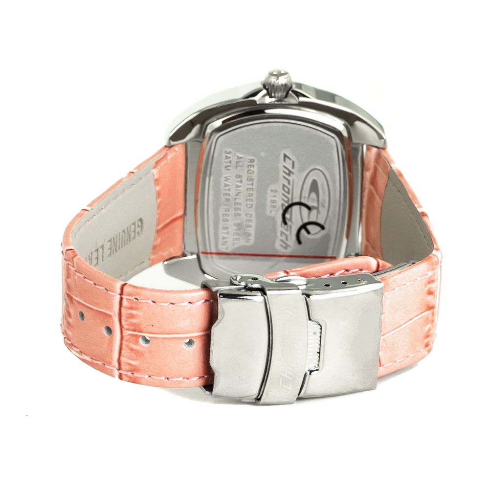 Chronotech Multicolor Leather Dress Watch