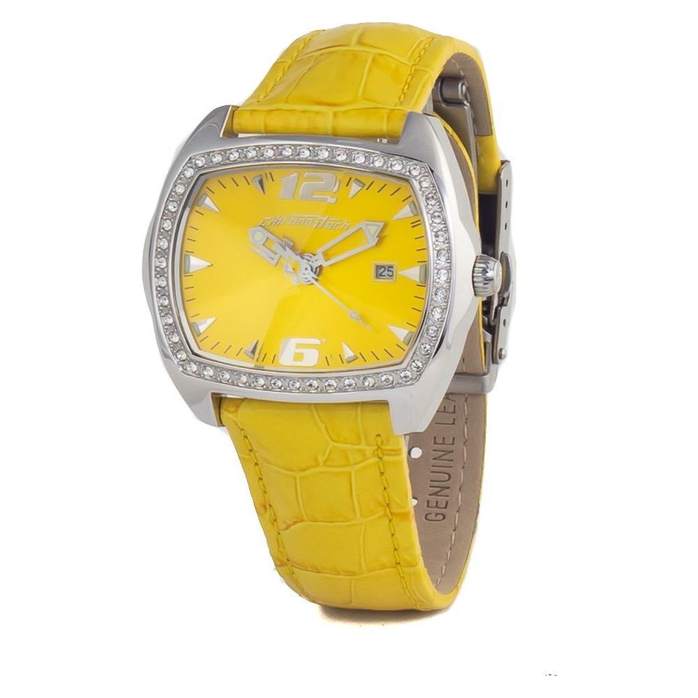 Chronotech Yellow Leather Watch Chronotech Goldenrod