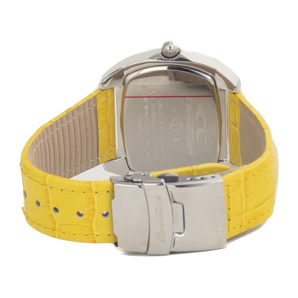 Chronotech Yellow Leather Watch Chronotech Tan
