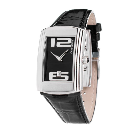 Chronotech Black Leather Dress Watch 1728,67434610848,Accessories,Black,Chronotech,Dress Watches - Watches - Accessories,New with tags,Unisex,Watches - Accessories