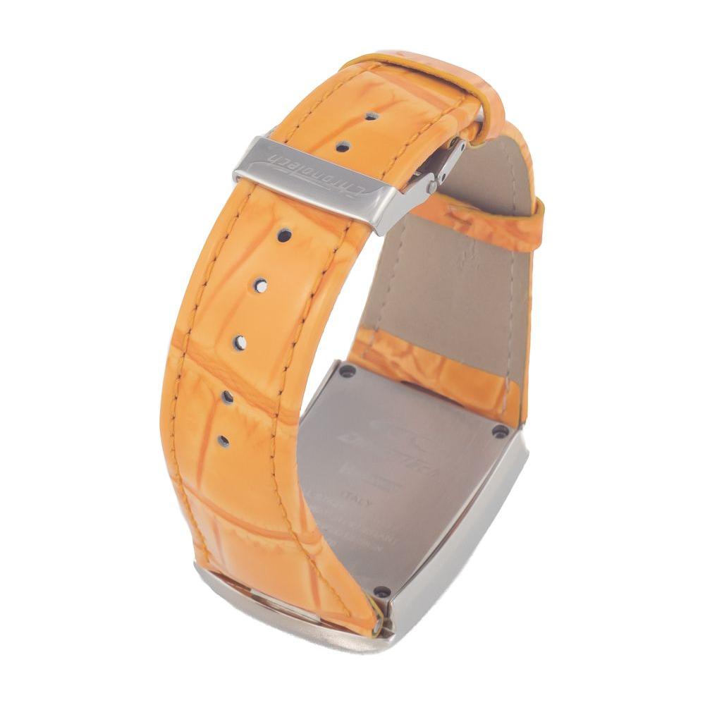 Chronotech Orange Leather Watch Chronotech Dark Khaki
