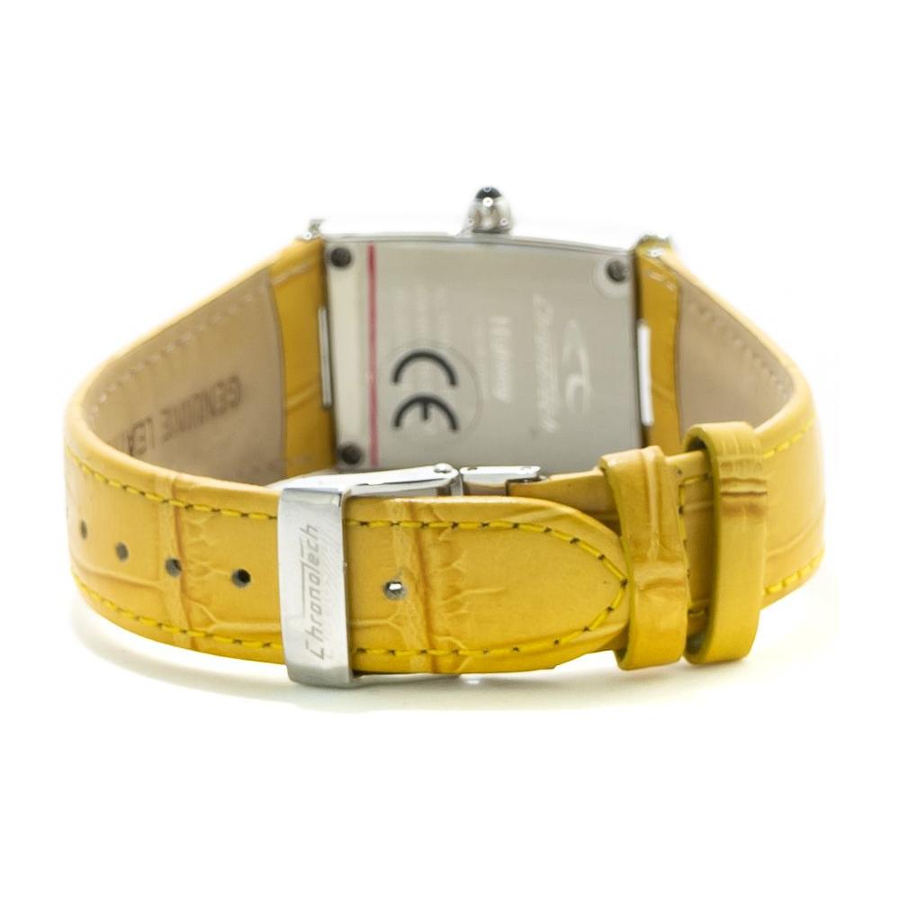 Chronotech Yellow Leather Watch Chronotech Goldenrod