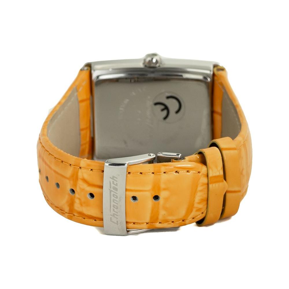Chronotech Orange Leather Watch Chronotech Dark Khaki
