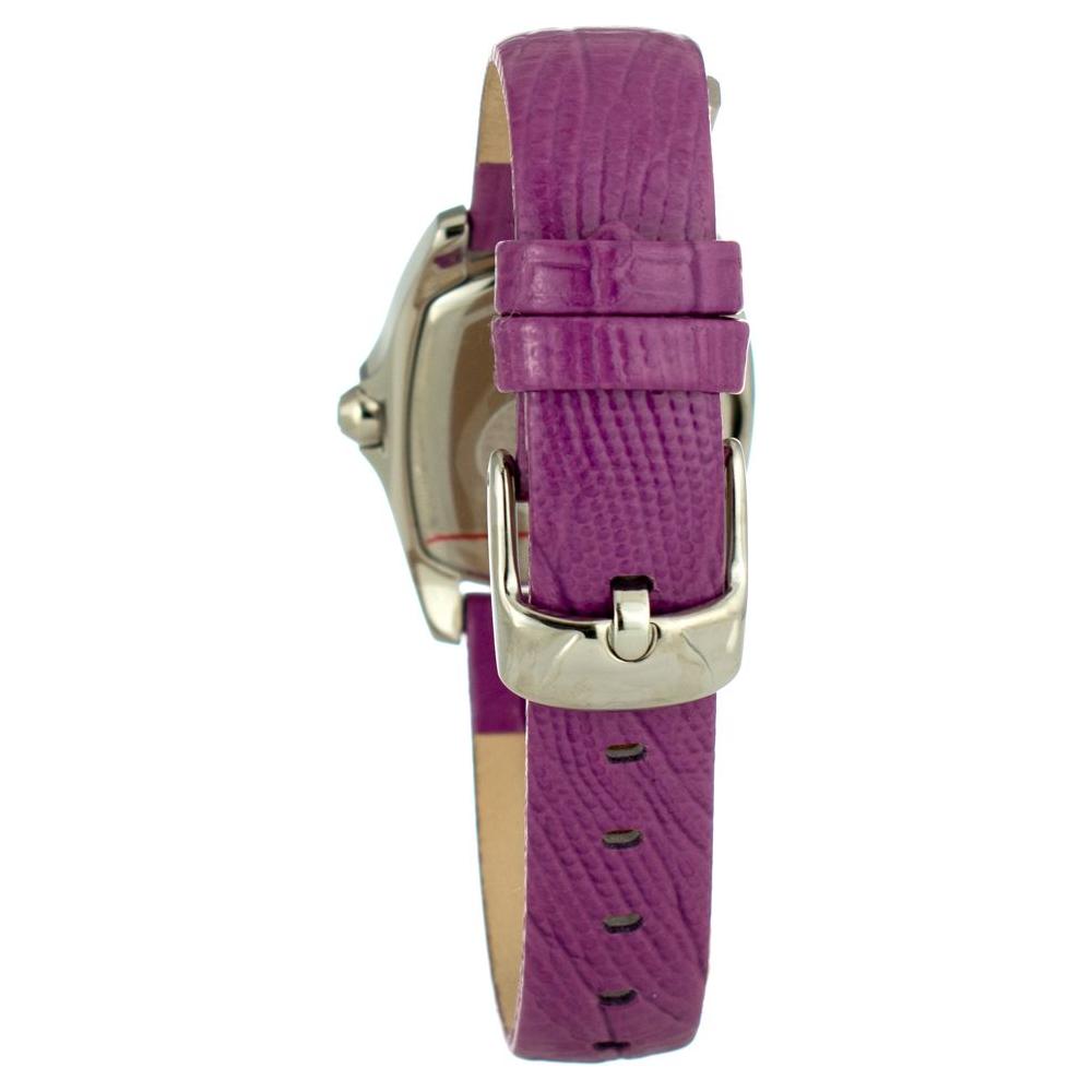 Chronotech Purple Leather Watch Chronotech Dim Gray
