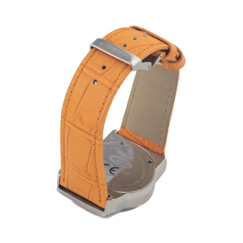 Chronotech Orange Leather Watch Chronotech Rosy Brown