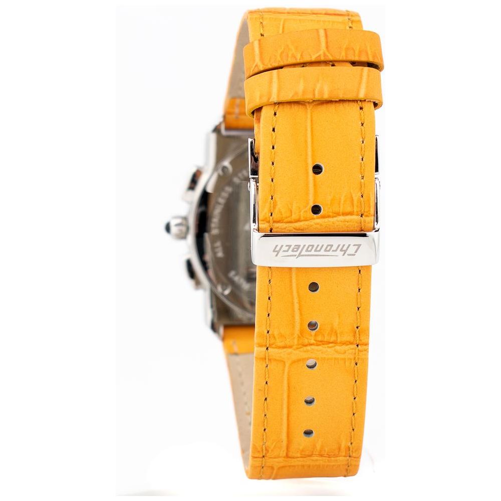 Chronotech Orange Leather Watch Chronotech Goldenrod
