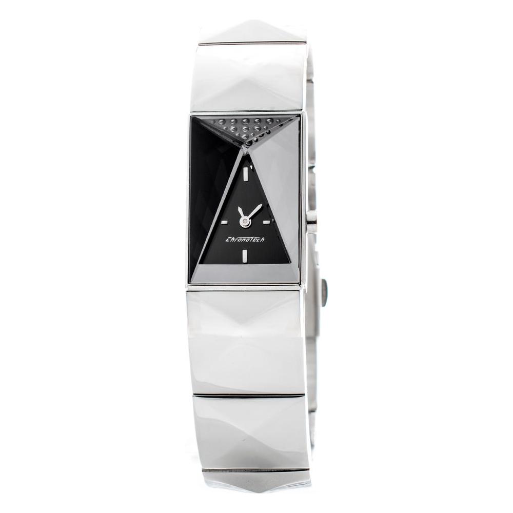 Chronotech Silver Steel Watch Chronotech Light Gray