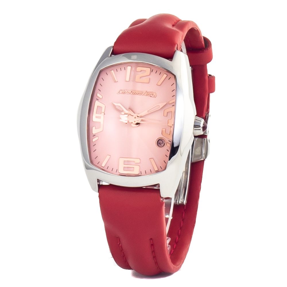 Chronotech Multicolor Leather Dress Watch