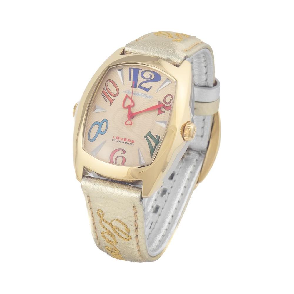 Chronotech Silver Leather Watch Chronotech Gray