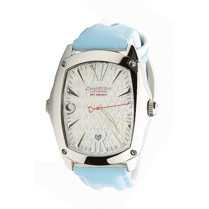 Chronotech Blue Leather Dress Watch