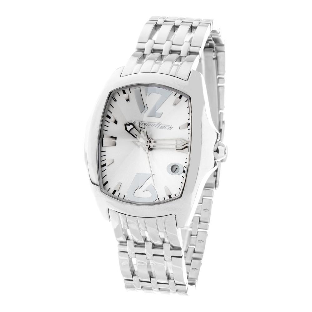 Chronotech Silver Stainless Steel Watch Chronotech Light Gray