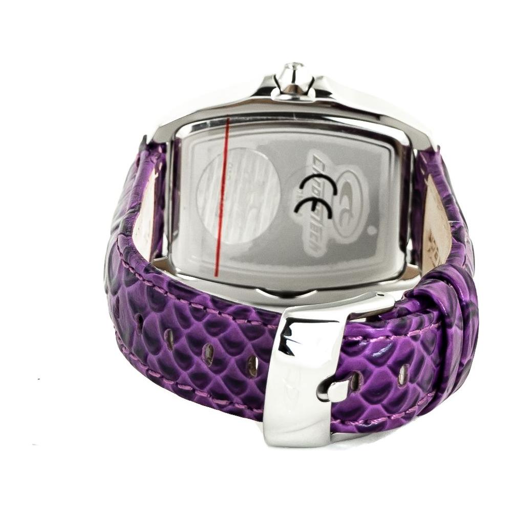 Chronotech Purple Leather Watch Chronotech Gray