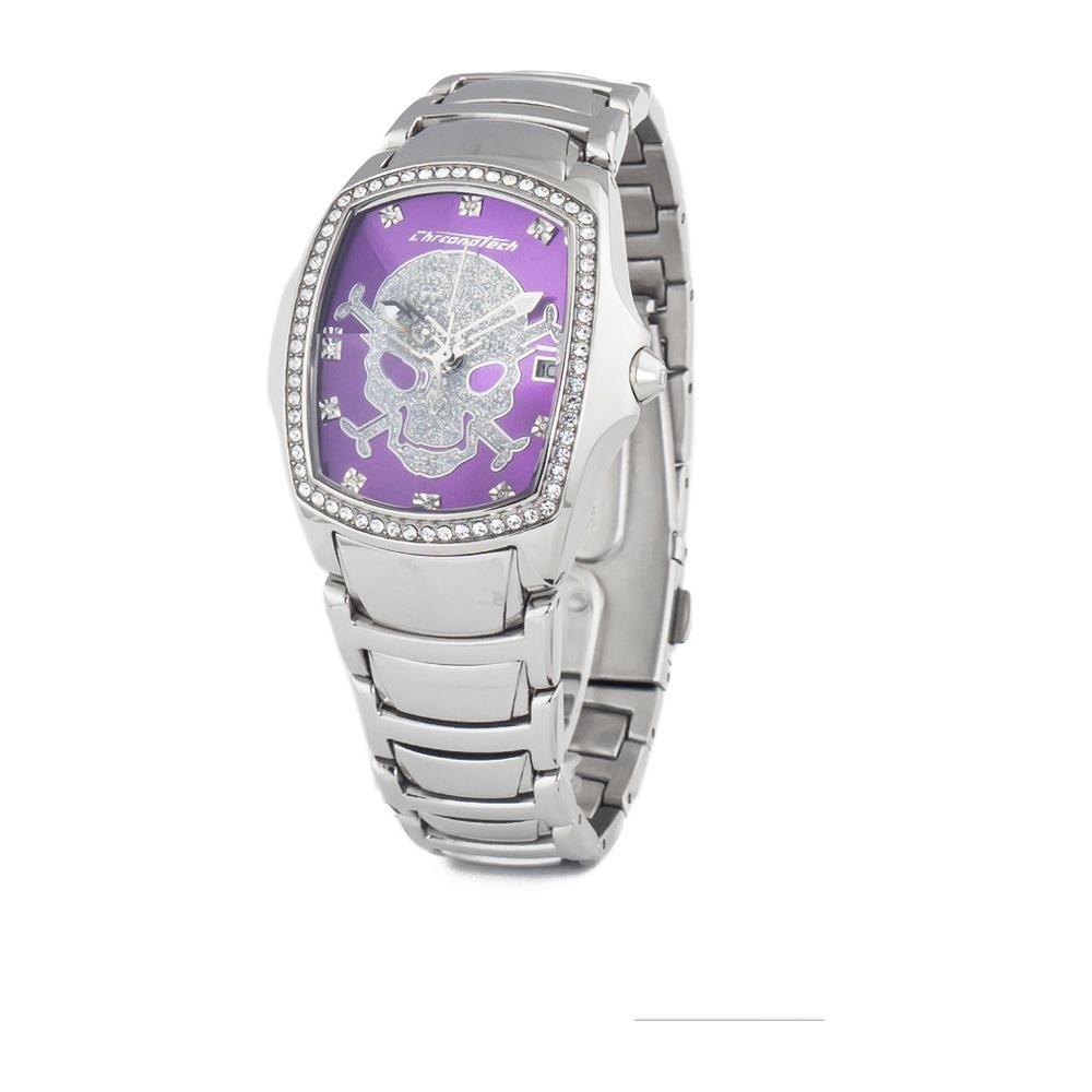 Chronotech Silver Steel Watch Chronotech Gray