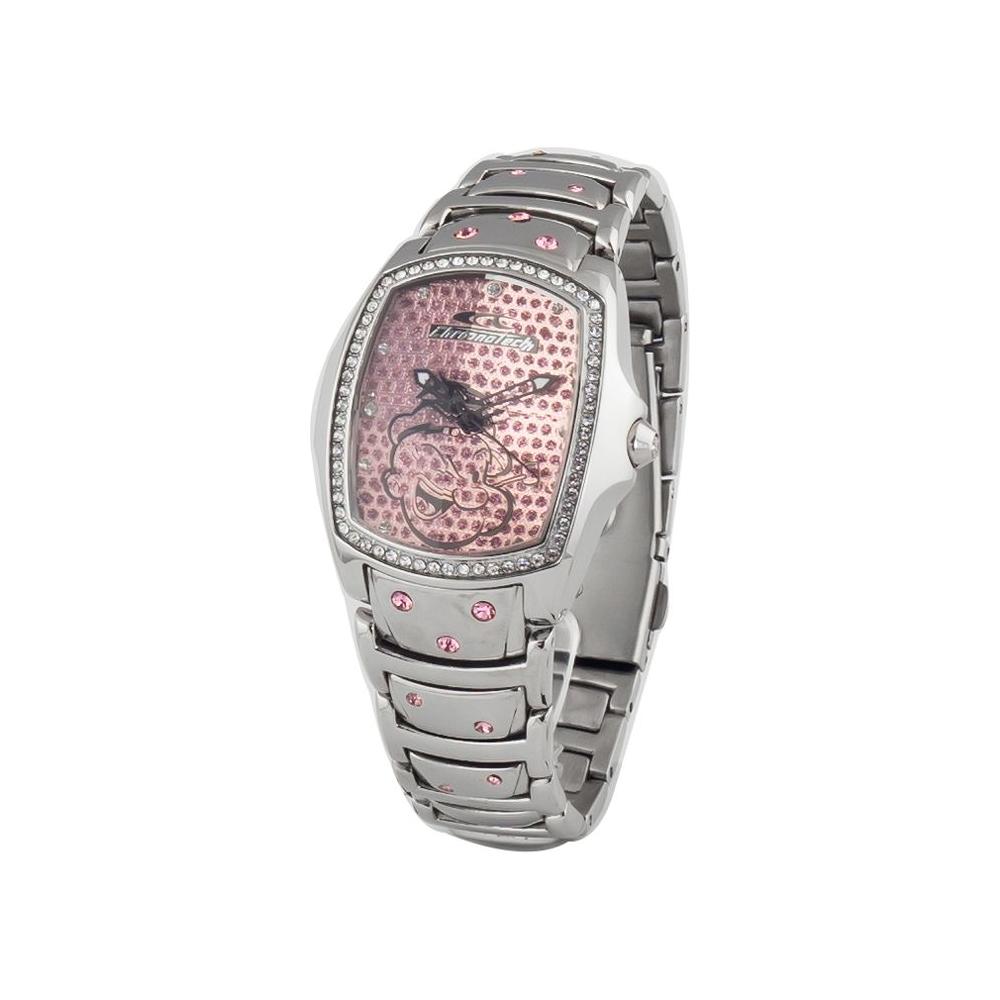Chronotech Silver Steel Watch Chronotech Dark Gray