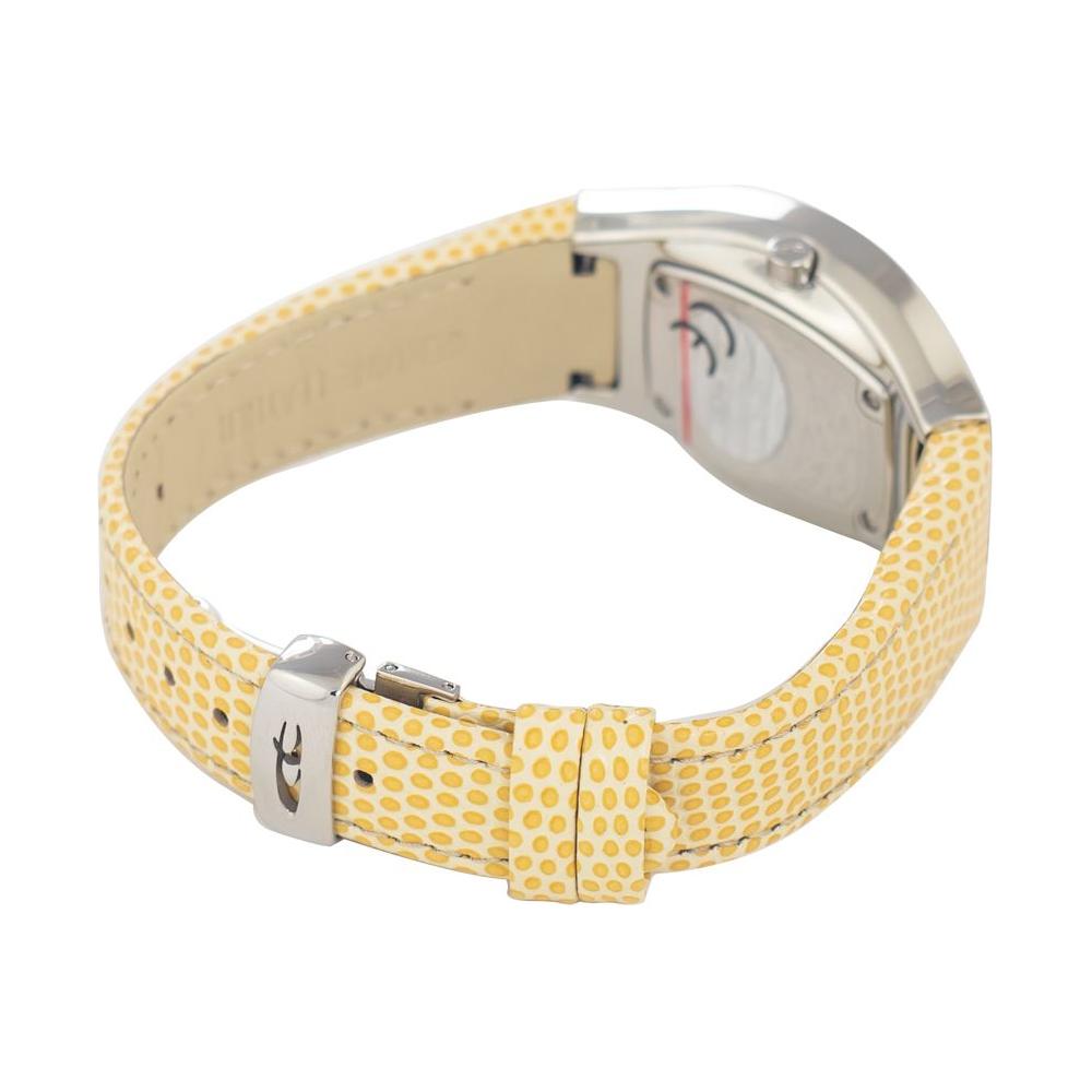 Chronotech Yellow Leather Watch Chronotech Tan