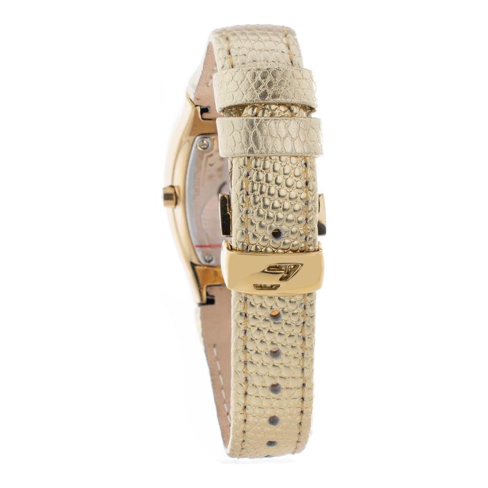 Chronotech Gold Leather Watch Chronotech Tan