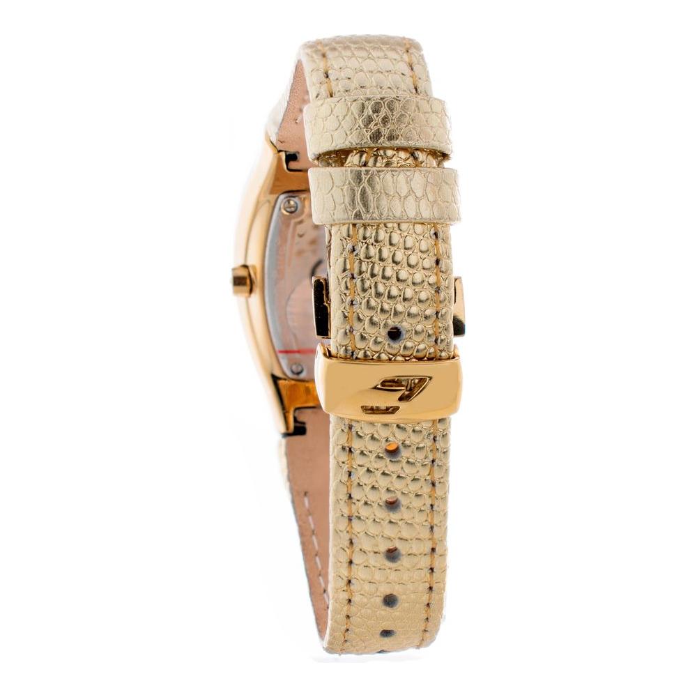Chronotech Gold Leather Watch Chronotech Tan
