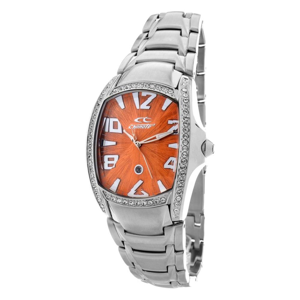 Chronotech Silver Stainless Steel Watch Chronotech Gray