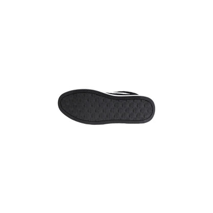 Calvin Klein Jeans Black Leather Platform Sneakers