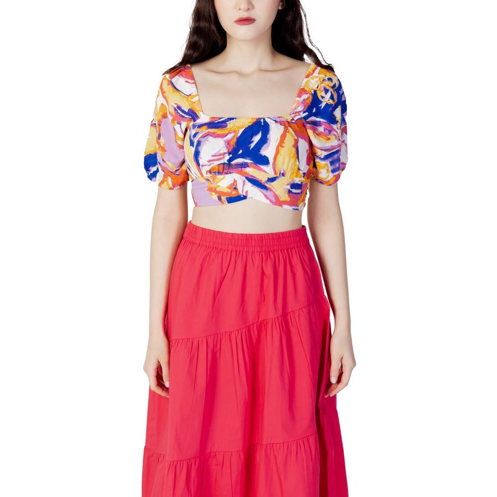 Only Yellow Viscose Tops & T-Shirt Only Maroon