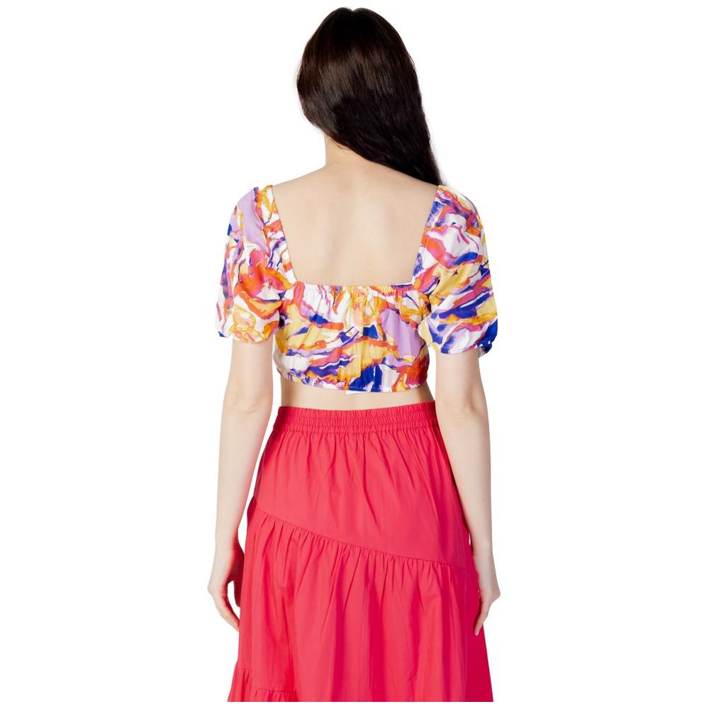 Only Yellow Viscose Tops & T-Shirt Only Maroon