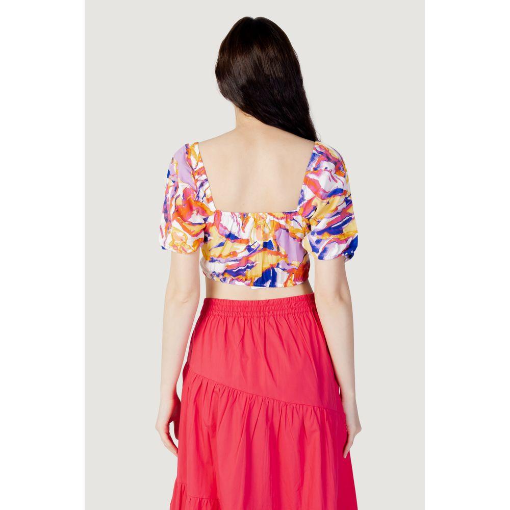 Only Yellow Viscose Tops & T-Shirt Only Light Gray