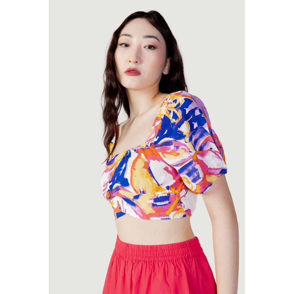 Only Yellow Viscose Tops & T-Shirt Only Light Gray