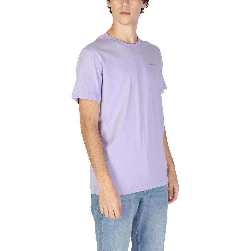 Calvin Klein Jeans Purple Cotton T-Shirt Calvin Klein Jeans