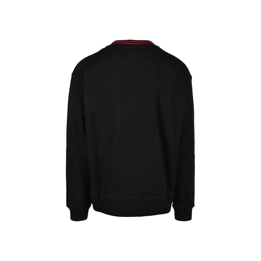 Diesel Black Cotton Sweater Diesel Black