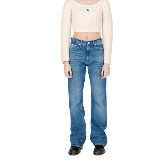 Calvin Klein Jeans Blue Cotton Mom Jeans