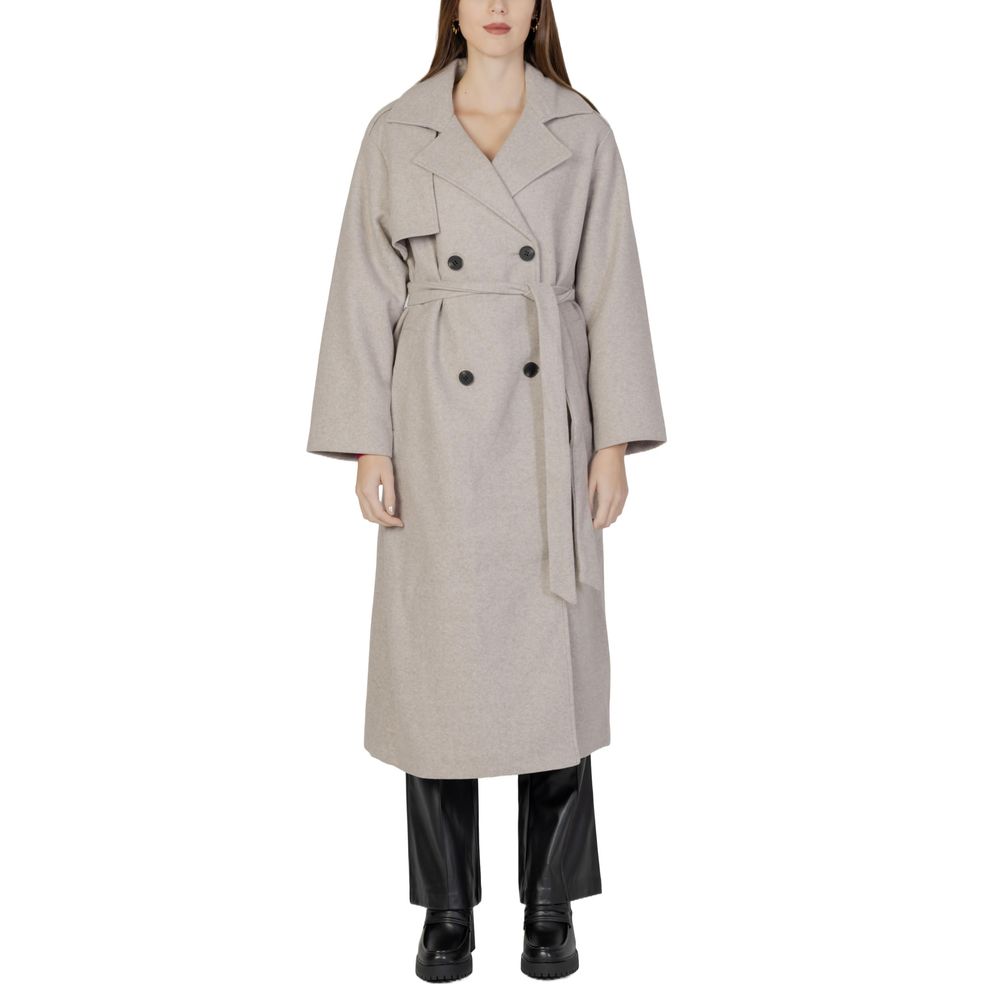 Only Beige Polyester Coat Only