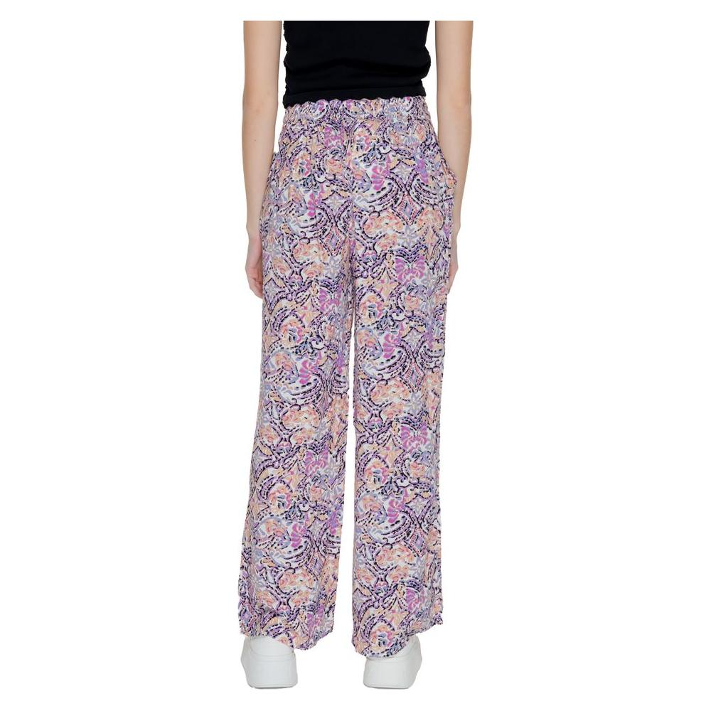 Only Purple Viscose Jeans & Pant Only Dark Gray