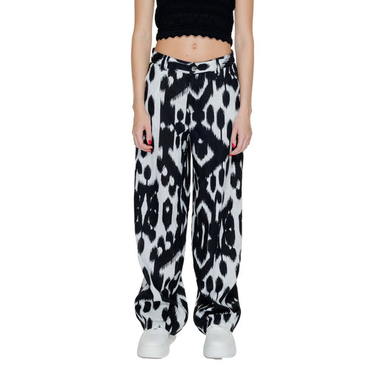 Street One Black Linen Casual Pants