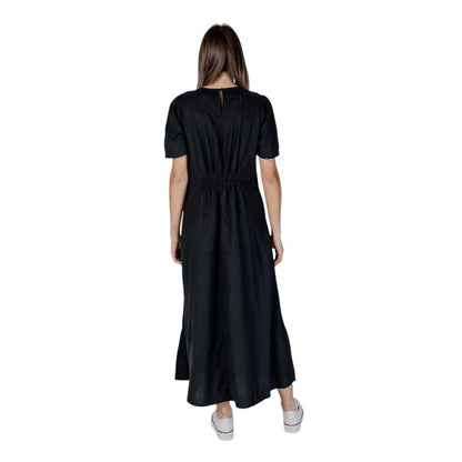 B.Young Black Linen Long Dress B.Young