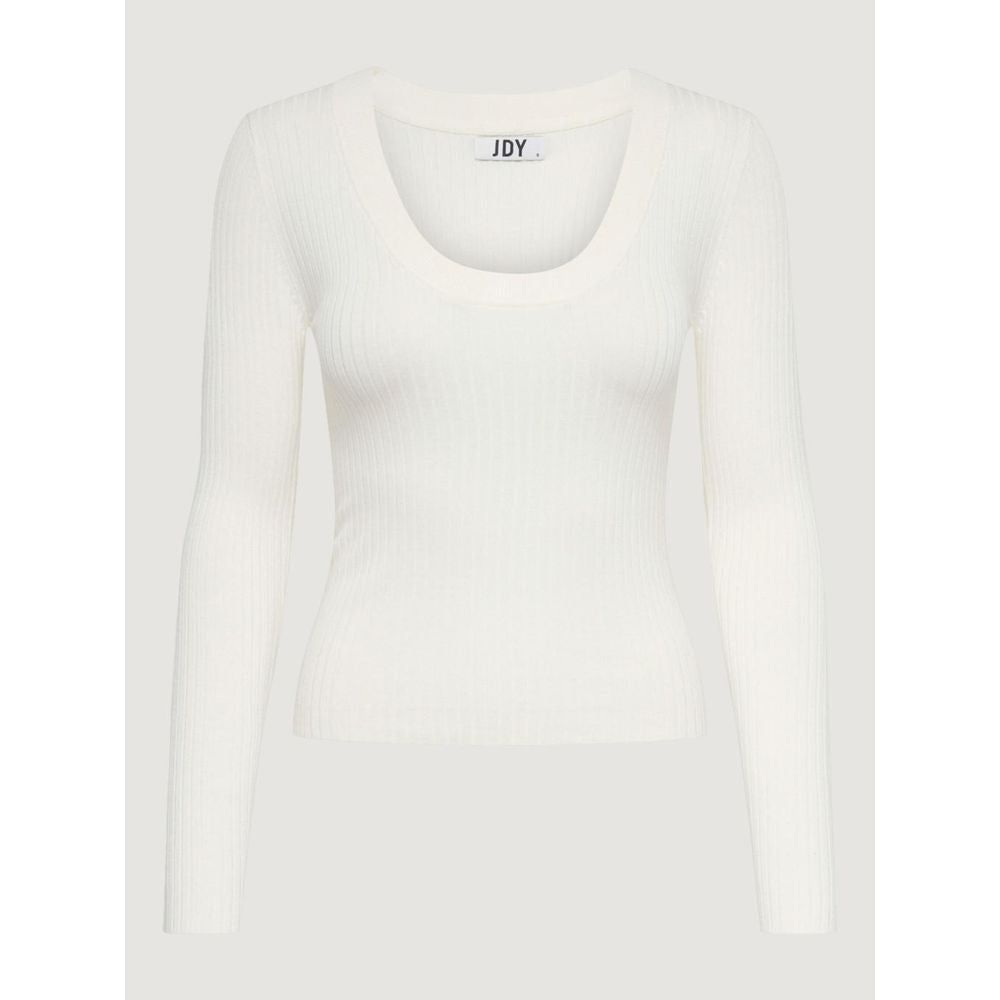 Jacqueline De Yong White Viscose Tops & T-Shirt Jacqueline De Yong