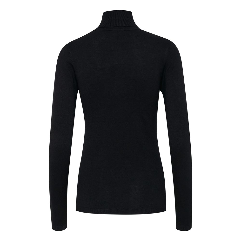 ICHI Black Viscose Turtleneck ICHI