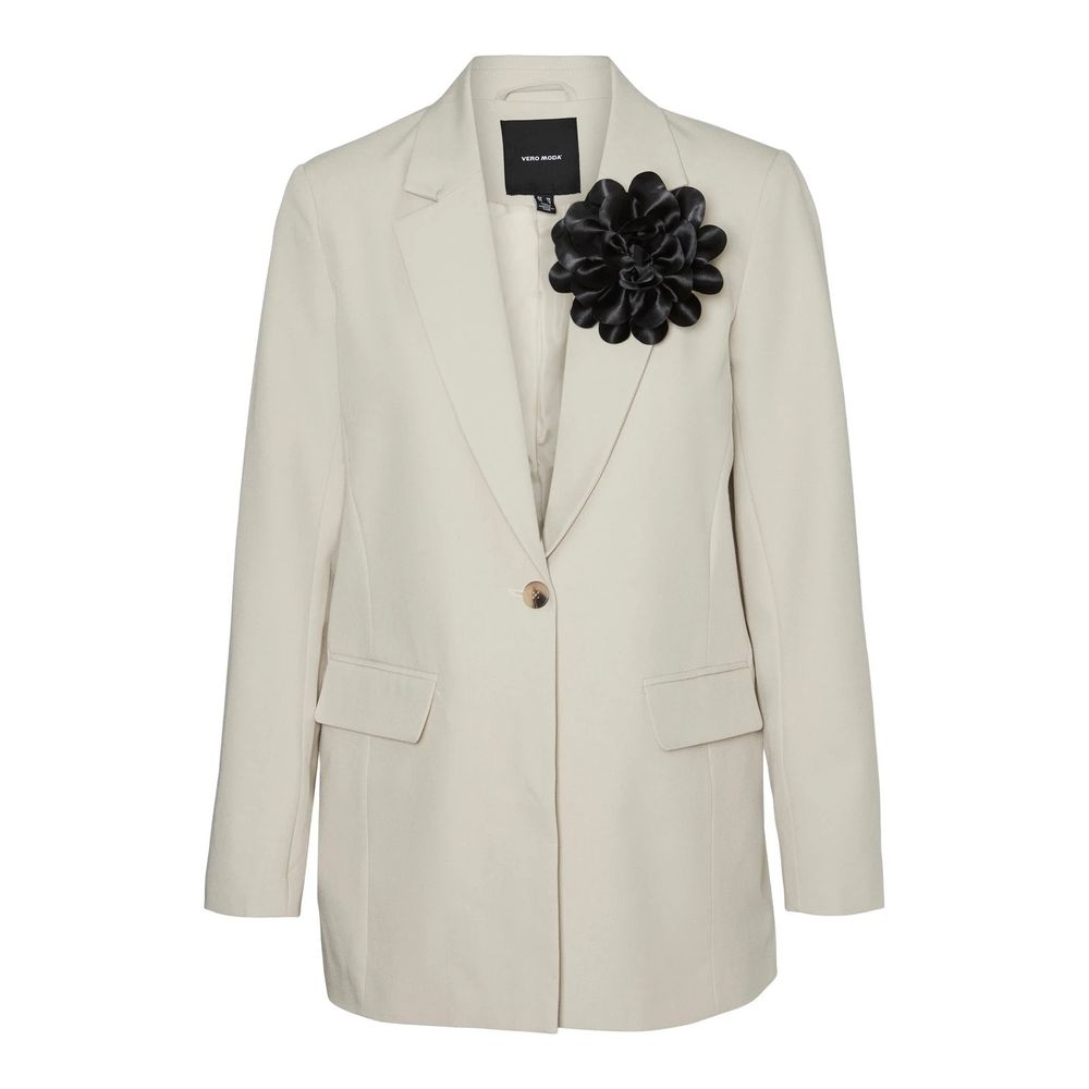 Vero Moda Beige Polyester Blazer