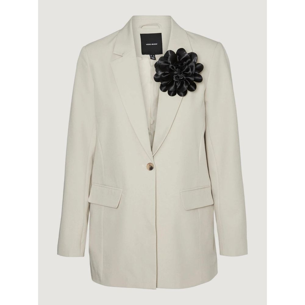 Vero Moda Beige Polyester Blazer