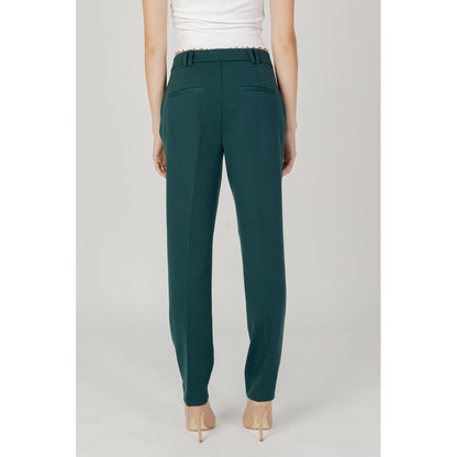 Only Green Polyester Casual Pants Only