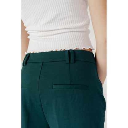 Only Green Polyester Casual Pants Only