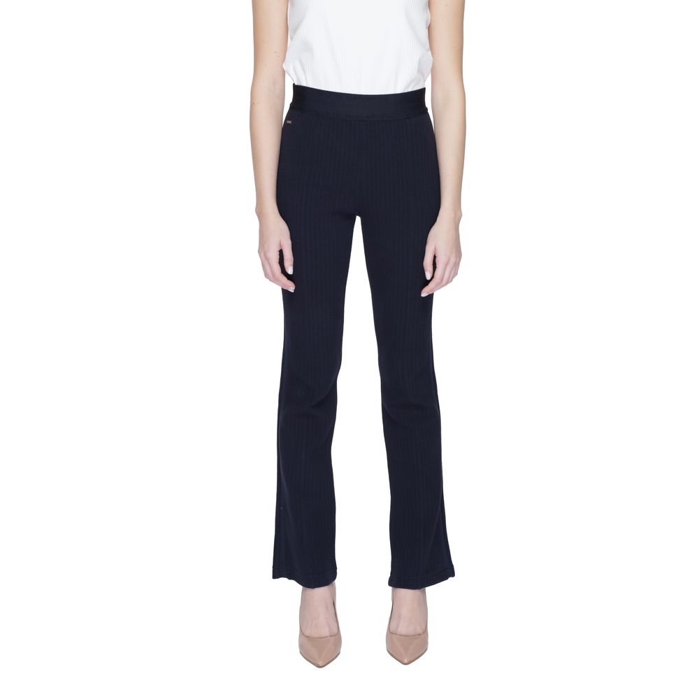 Street One Blue Cotton Flared Pants 1728,71956299936,Blue,Clothing,Flared Pants - Pants - Clothing,New with tags,Pants - Clothing,Street One,W34 | L30,W36 | L30,W38 | L30,W40 | L30,W42 | L30,Women