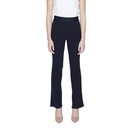 Street One Blue Cotton Flared Pants 1728,71956299936,Blue,Clothing,Flared Pants - Pants - Clothing,New with tags,Pants - Clothing,Street One,W34 | L30,W36 | L30,W38 | L30,W40 | L30,W42 | L30,Women