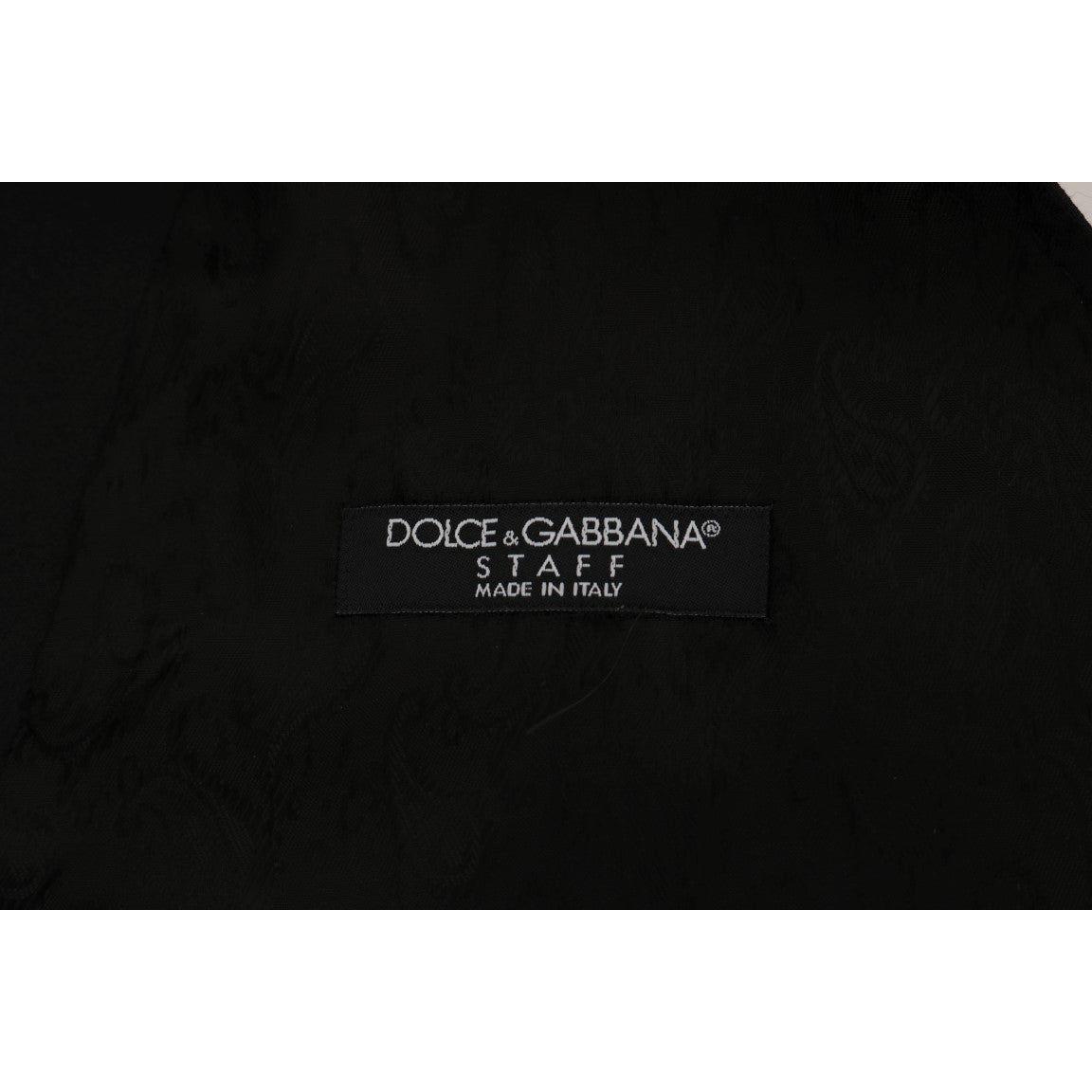 Dolce & Gabbana Black STAFF Cotton Vest