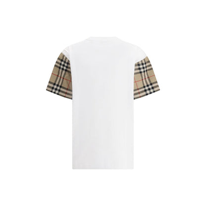 Burberry White Cotton T-Shirt Burberry
