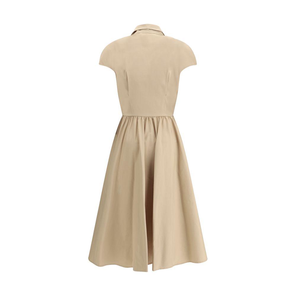 Ermanno Scervino Chemisier Dress Ermanno Scervino Tan