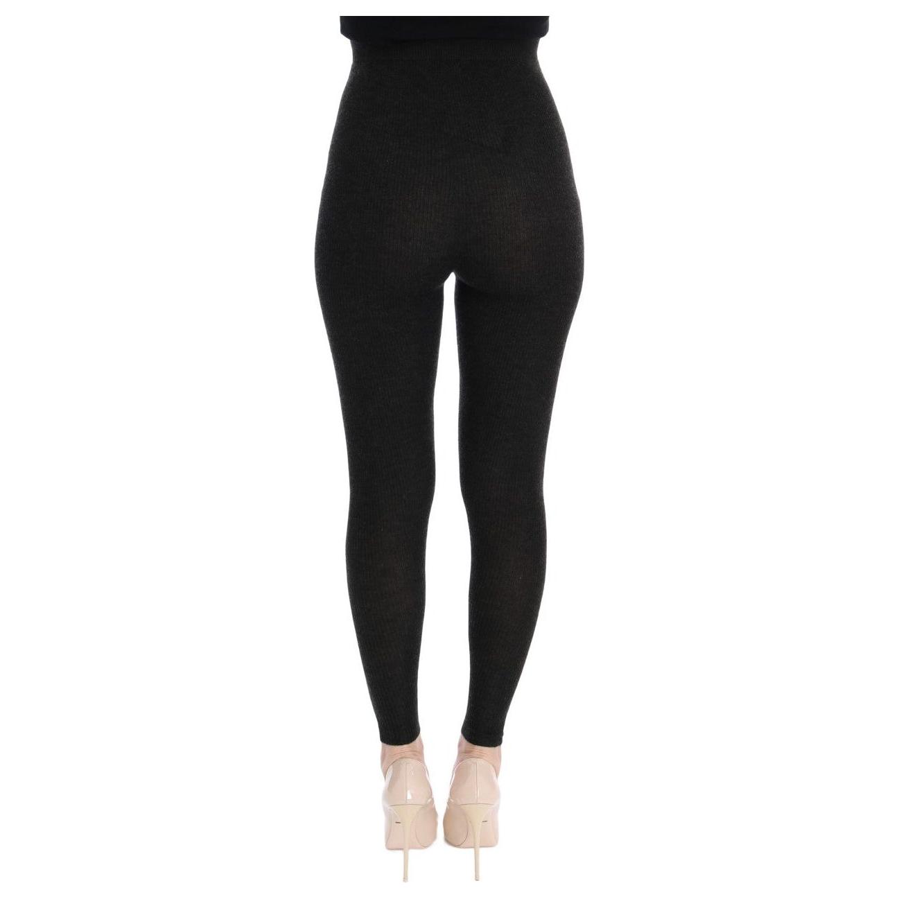 Dolce & Gabbana Elegant High-Waist Cashmere Tights Pants Dolce & Gabbana