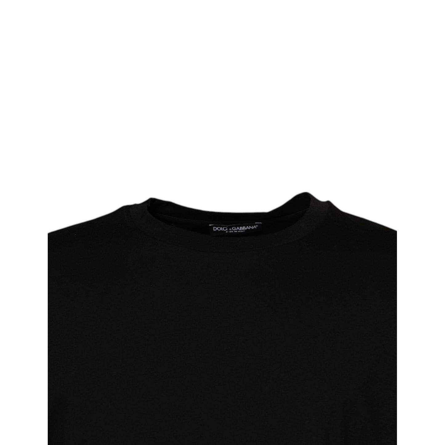 Dolce & Gabbana Black Crew Neck Short Sleeve T-shirt