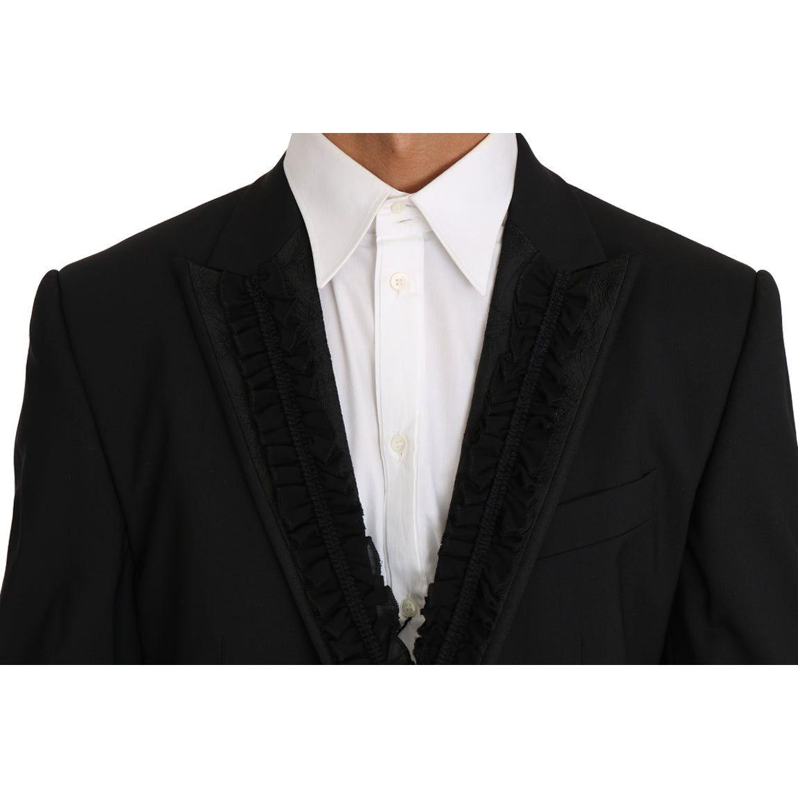 Dolce & Gabbana Elegant Black Slim Fit Martini Blazer Jacket Dolce & Gabbana