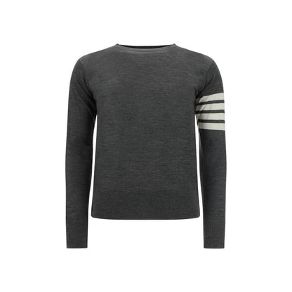 Thom Browne Gray Fleece Wool Sweatshirt